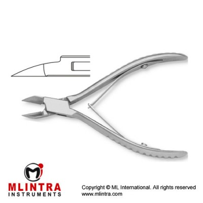 Nail Cutter Straight - Narrow Blade Stainless Steel, 13 cm - 5"